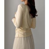 Louere 薄手カシュクールドレープカットソートップス | Louere | 詳細画像15 
