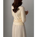 Louere 薄手カシュクールドレープカットソートップス | Louere | 詳細画像16 