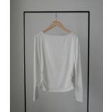 Louere 薄手カシュクールドレープカットソートップス | Louere | 詳細画像21 