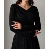 Louere 薄手カシュクールドレープカットソートップス | Louere | 詳細画像4 