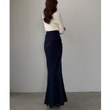 Louere サイドギャザーマーメイドポンチスカート(裏無し) | Louere | 詳細画像16