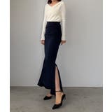 Louere サイドギャザーマーメイドポンチスカート(裏無し) | Louere | 詳細画像18