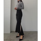 Louere サイドギャザーマーメイドポンチスカート(裏無し) | Louere | 詳細画像2