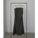 Louere サイドギャザーマーメイドポンチスカート(裏無し) | Louere | 詳細画像21