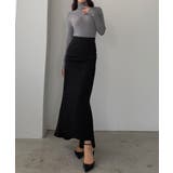 Louere サイドギャザーマーメイドポンチスカート(裏無し) | Louere | 詳細画像4