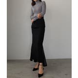 Louere サイドギャザーマーメイドポンチスカート(裏無し) | Louere | 詳細画像5