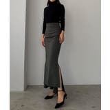 Louere サイドギャザーマーメイドポンチスカート(裏無し) | Louere | 詳細画像6