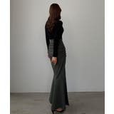 Louere サイドギャザーマーメイドポンチスカート(裏無し) | Louere | 詳細画像9