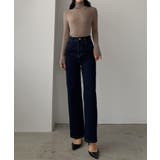 Louere ストレッチハイウエストストレートデニムパンツ | Louere | 詳細画像12