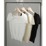 Louere アシメオフショル風ニットトップス | Louere | 詳細画像17 