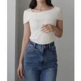 Louere アシメオフショル風ニットトップス | Louere | 詳細画像8 