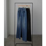 Louere ハイウエストファスナーデザインストレッチストレートデニムパンツ | Louere | 詳細画像12 