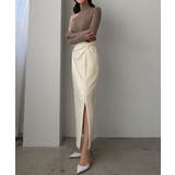 Louere ファスナースリットツイストデザインIラインスカート | Louere | 詳細画像10