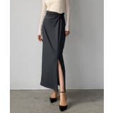 Louere ファスナースリットツイストデザインIラインスカート | Louere | 詳細画像13