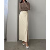 Louere ファスナースリットツイストデザインIラインスカート | Louere | 詳細画像9