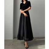 Louere ポロニットドッキングシアーフレアワンピース | Louere | 詳細画像12 