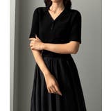 Louere ポロニットドッキングシアーフレアワンピース | Louere | 詳細画像13 