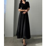 Louere ポロニットドッキングシアーフレアワンピース | Louere | 詳細画像15 