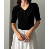 Louere ポロニットドッキングシアーフレアワンピース | Louere | 詳細画像8 