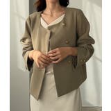 Louere ノーカラーゴールドボタンジャケット | Louere | 詳細画像18 