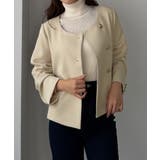 Louere ノーカラーゴールドボタンジャケット | Louere | 詳細画像9 