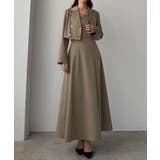 Louere バックスリットショートジャケットsetキャミフレアワンピース | Louere | 詳細画像10 