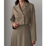 Louere バックスリットショートジャケットsetキャミフレアワンピース | Louere | 詳細画像12 