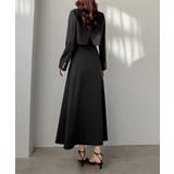 Louere バックスリットショートジャケットsetキャミフレアワンピース | Louere | 詳細画像25 