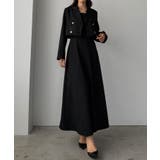 ブラック | Louere バックスリットショートジャケットsetキャミフレアワンピース | Louere