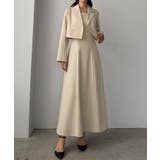 Louere バックスリットショートジャケットsetキャミフレアワンピース | Louere | 詳細画像5 
