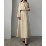 Louere バックスリットショートジャケットsetキャミフレアワンピース | Louere | 詳細画像6 