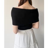 mipiarl  リボンオフショルニット | JUNOAH | 詳細画像3 