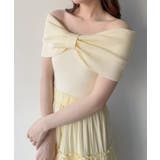 mipiarl  リボンオフショルニット | JUNOAH | 詳細画像8 