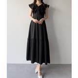 mipiarl フリルスリーブティアードワンピース | JUNOAH | 詳細画像12