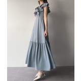 mipiarl フリルスリーブティアードワンピース | JUNOAH | 詳細画像18