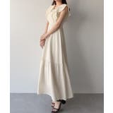 mipiarl フリルスリーブティアードワンピース | JUNOAH | 詳細画像5