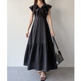 mipiarl フリルスリーブティアードワンピース | JUNOAH | 詳細画像9