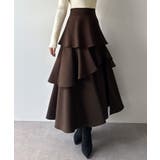 mipiarl  ハイウエストスリットティアードパンツスカート | JUNOAH | 詳細画像22 