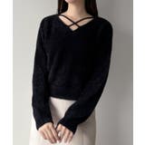 mipiarl  クロスシャギーコンパクトニット | JUNOAH | 詳細画像2 