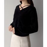 mipiarl  クロスシャギーコンパクトニット | JUNOAH | 詳細画像3 