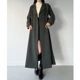 mipiarl  バックレースアップロングトレンチコート | JUNOAH | 詳細画像11 