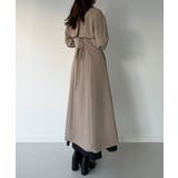mipiarl  バックレースアップロングトレンチコート | JUNOAH | 詳細画像16 