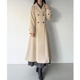 mipiarl  バックレースアップロングトレンチコート | JUNOAH | 詳細画像2 