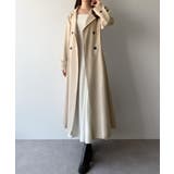 mipiarl  バックレースアップロングトレンチコート | JUNOAH | 詳細画像5 