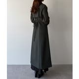 mipiarl  バックレースアップロングトレンチコート | JUNOAH | 詳細画像7 