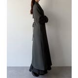 mipiarl  バックレースアップロングトレンチコート | JUNOAH | 詳細画像9 