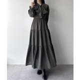 mipiarl ボウタイティアードワンピース | JUNOAH | 詳細画像10