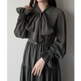 mipiarl ボウタイティアードワンピース | JUNOAH | 詳細画像12