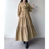 mipiarl ボウタイティアードワンピース | JUNOAH | 詳細画像14