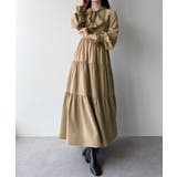 mipiarl ボウタイティアードワンピース | JUNOAH | 詳細画像15